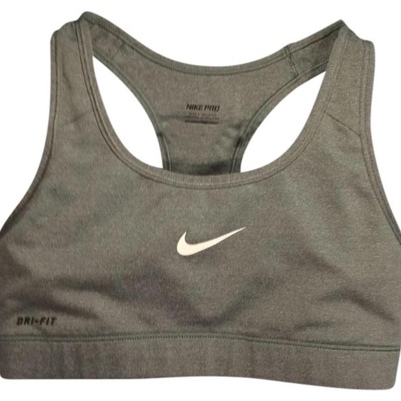 nike gray sports bra